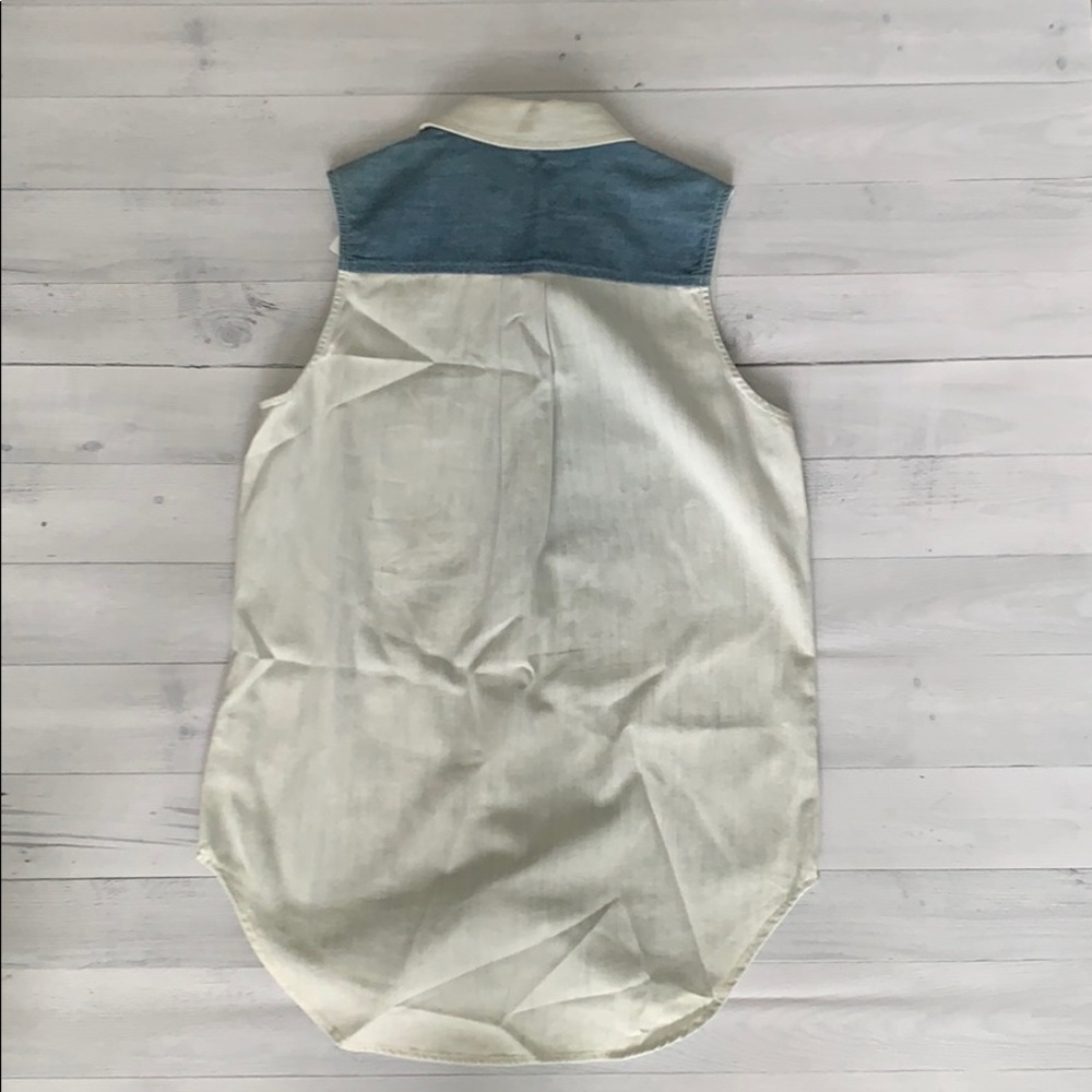 Rag & Bone Sleeveless Denim Top Size XS - Picture 5 of 6